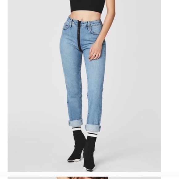 New!LF/Carmar high rise zipper in front jeans NWT - Picture 2 of 4